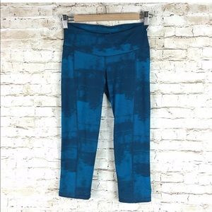 Old Navy Active XS cropped compression pants blue